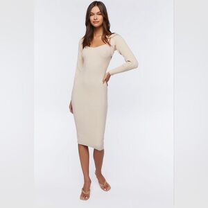 Forever 21 Ribbed Black Long Dress